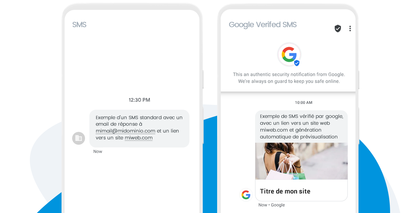 SMS vérifiés par Google