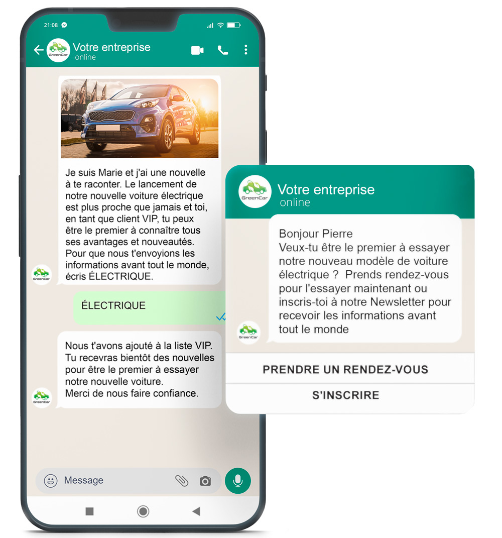 Service clientèle WhatsApp pour les entreprises